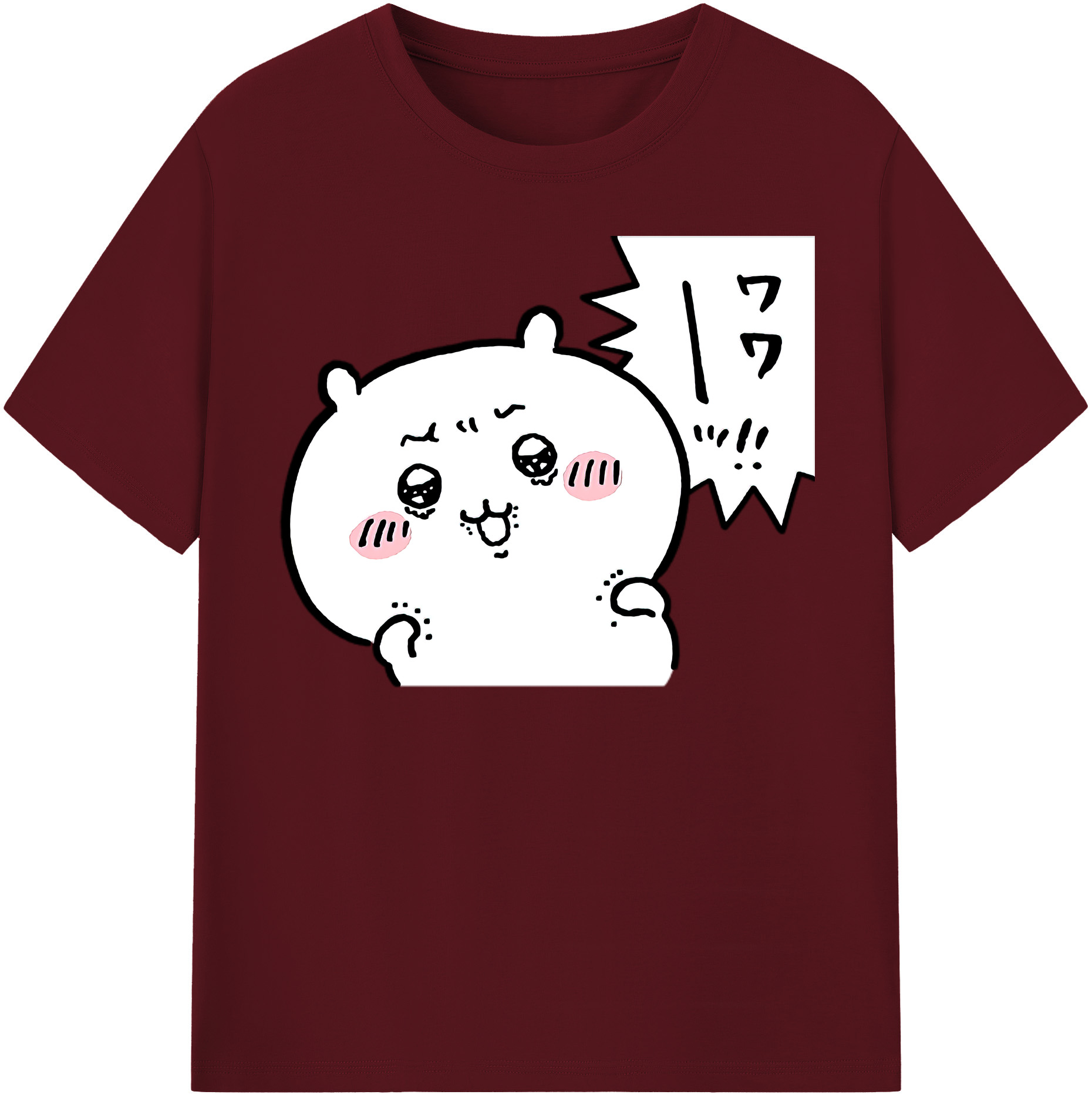 （画像用） ちいかわ ちいかわ Chii-kawa chiikawa 綿100％半袖Tシャツ（フロントプリント）